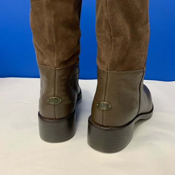 COACH BAILEY Ladies Brown Leather Mid Calf Boots Sz 8B - Picture 4 of 7